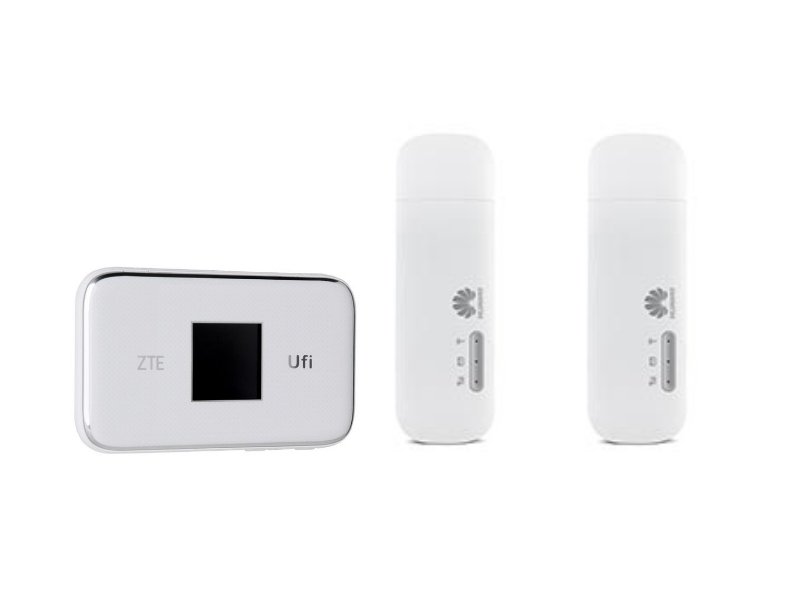 LTE modems with cellular service.